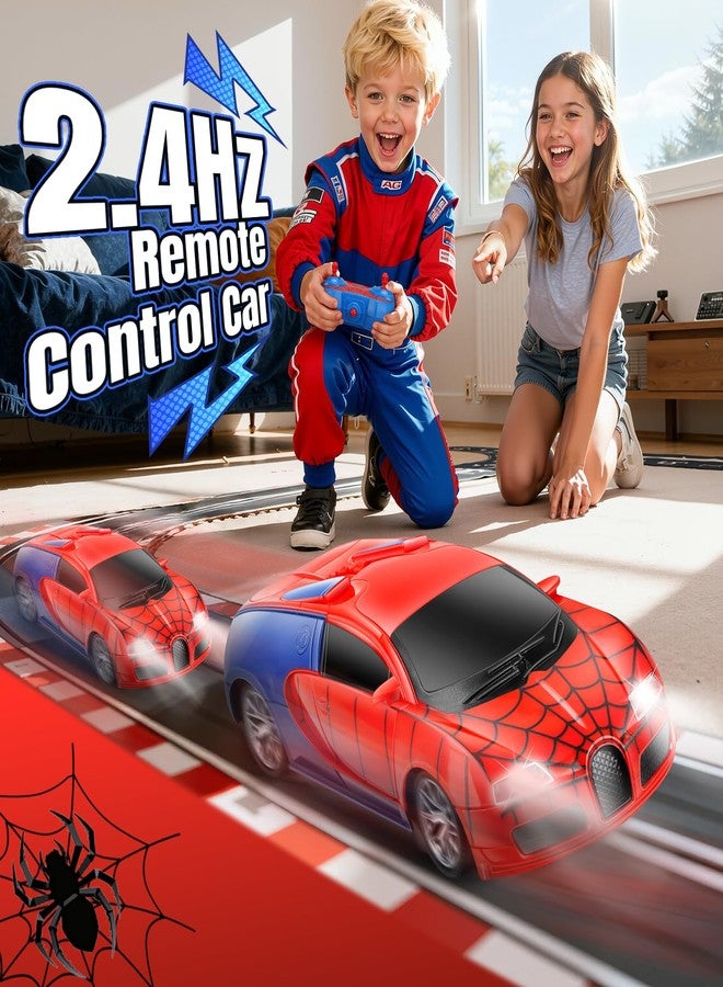 Gretex Remote Control Car Toy for Kids: Spider RC Cars for Boys Age 4-7 Toy Cars for Boys Age 4-7 Racing Car Toys Spider Toys for Boy 4-6 Birthday Gift for 3 4 5 6 7 8 Year Old Boy Girls, Red - Image 2